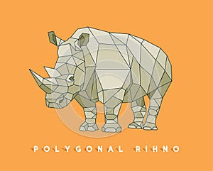 Polygonal rhinoÃ¢â¬â stock illustration Ã¢â¬â stock illustration file photo